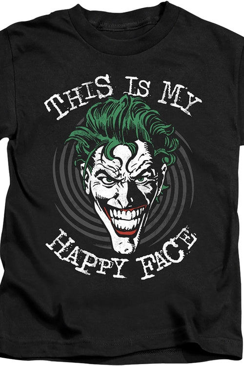 Youth Joker This Is My Happy Face DC Comics Shirtmain product image