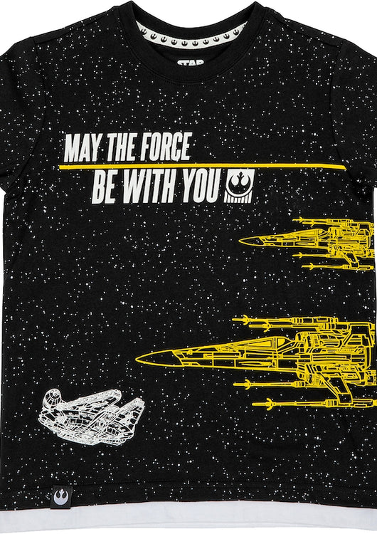 Youth May The Force Be With You Star Wars Shirt - main product image