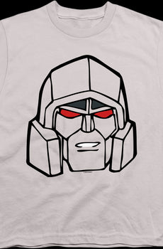 Youth Megatron Head Shot Transformers Shirt