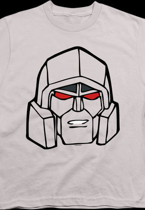 Youth Megatron Head Shot Transformers Shirt