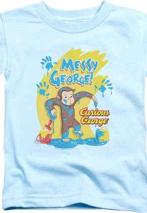 Youth Messy Curious George Shirt