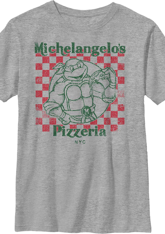 Boys Youth Michelangelo's Pizzeria Teenage Mutant Ninja Turtles Shirt - main product image
