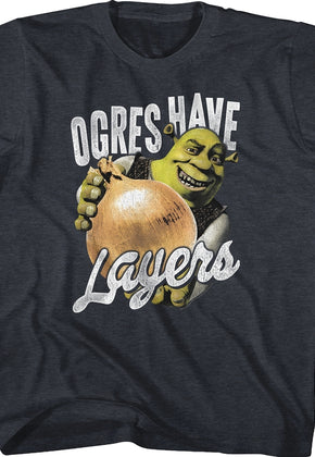 Youth Ogres Have Layers Shrek Shirt