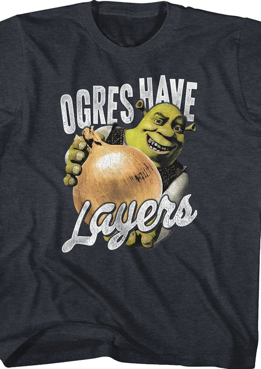 Youth Ogres Have Layers Shrek Shirt - main product image