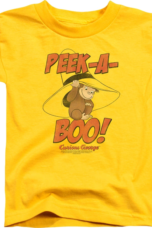 Youth Peek-A-Boo Curious George Shirtmain product image
