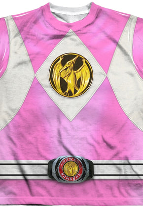 Youth Pink Ranger Sublimation Costume Shirt