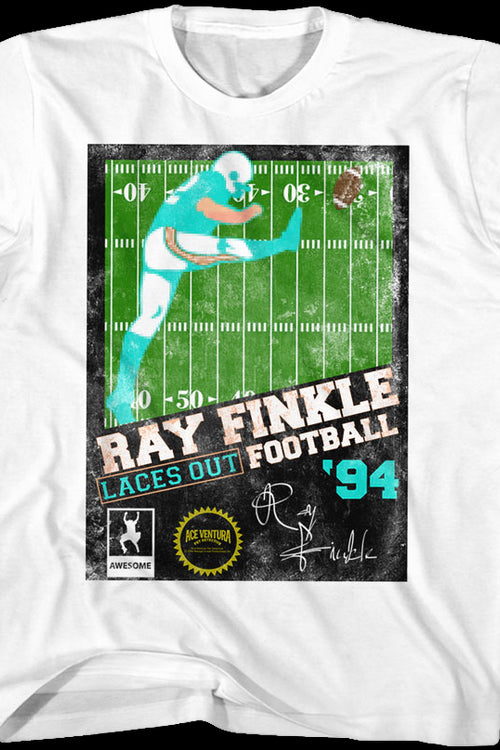 Youth Ray Finkle Laces Out Football Ace Ventura T-Shirtmain product image