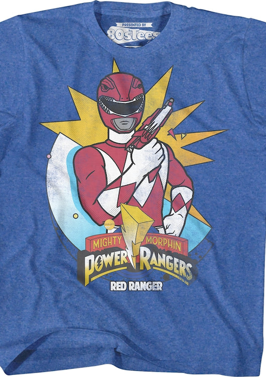 Youth Red Ranger Mighty Morphin Power Rangers Shirt - main product image