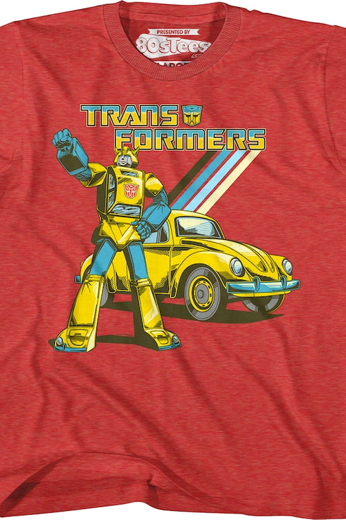 Youth Retro Bumblebee Transformers Shirtmain product image