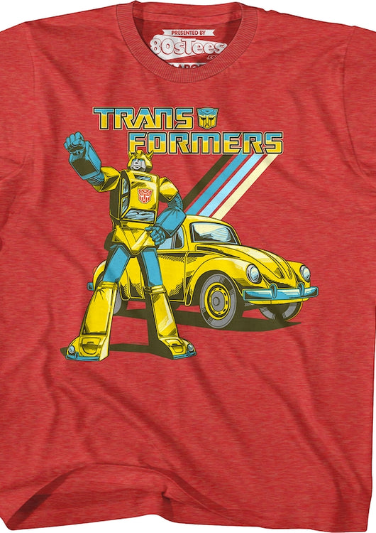 Youth Retro Bumblebee Transformers Shirt - main product image