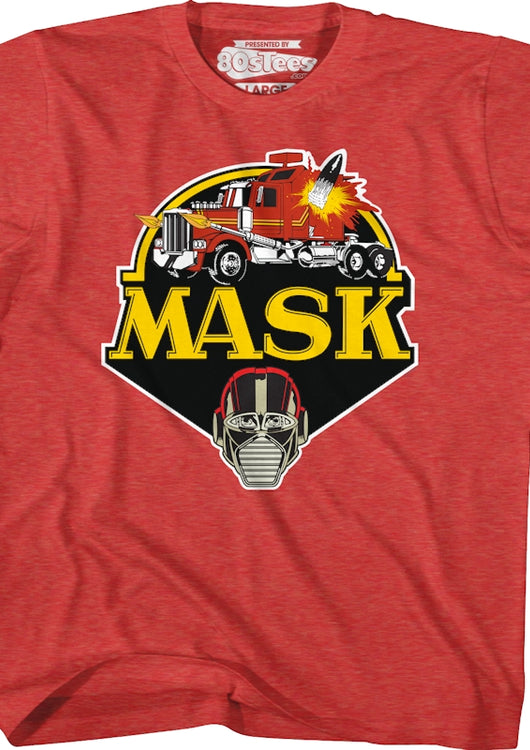 Youth Retro Red Icon MASK Shirt - main product image