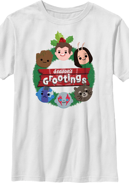 Youth Season's Grootings Guardians Of The Galaxy Marvel Comics Shirt - main product image