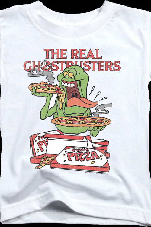 Youth Slimer's Pizza Real Ghostbusters Shirtmain product image