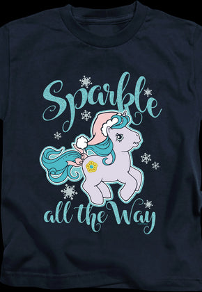 Youth Sparkle All The Way My Little Pony Shirt