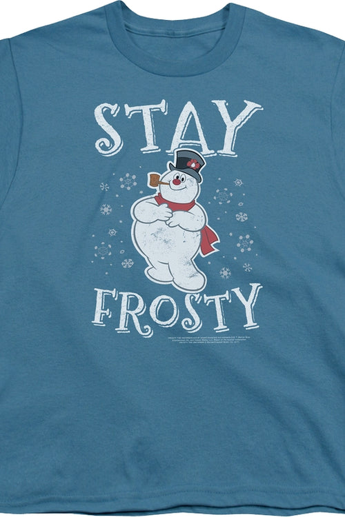 Youth Stay Frosty The Snowman Shirtmain product image