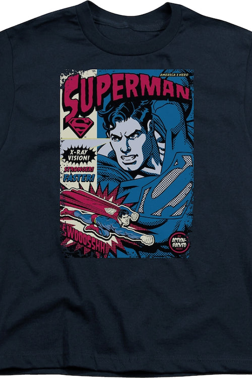 Youth Superman Action-Packed DC Comics Shirtmain product image