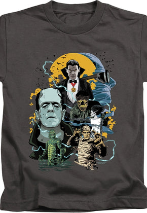 Youth Universal Monsters Collage Shirt
