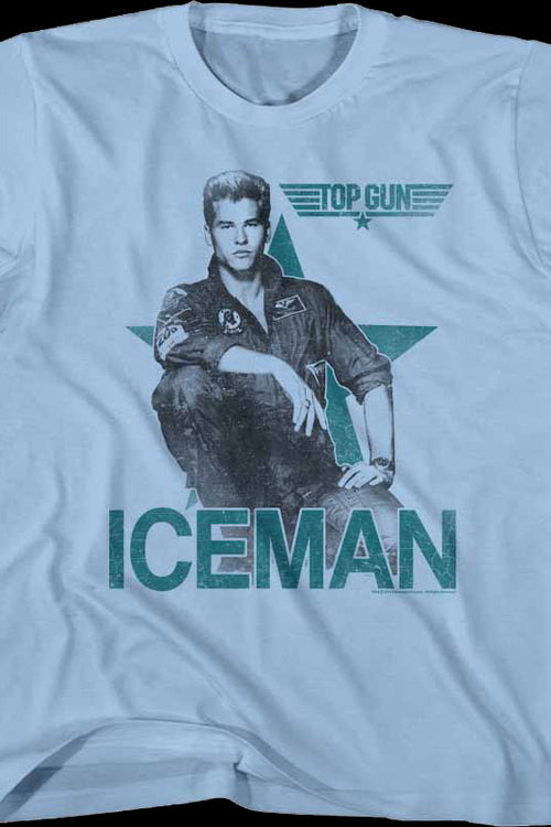 Youth Val Kilmer Iceman Top Gun Shirtmain product image
