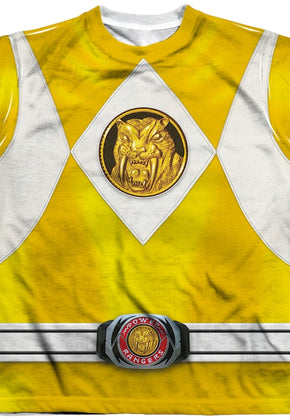 Youth Yellow Ranger Sublimation Costume Shirt