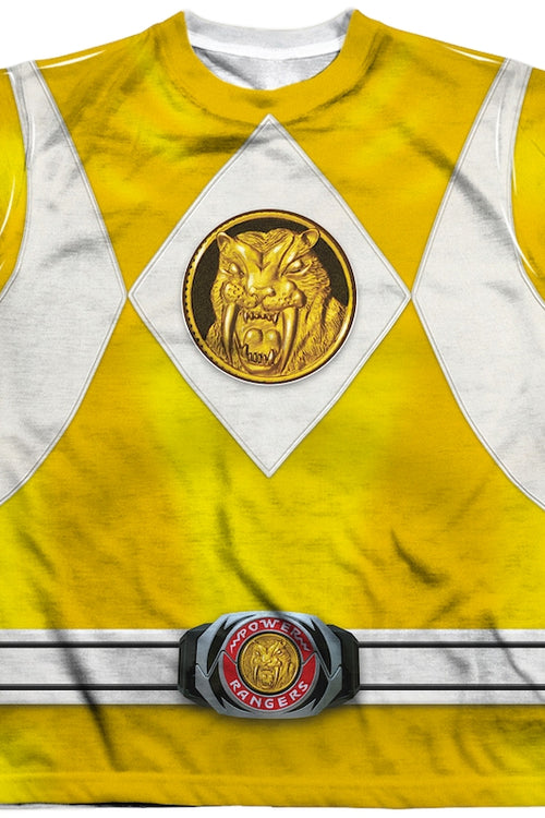 Youth Yellow Ranger Sublimation Costume Shirtmain product image