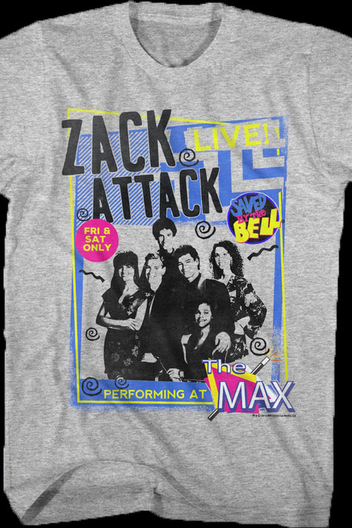 Zack Attack Live Saved By The Bell T-Shirtmain product image