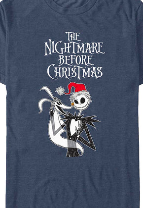 Zero & Jack Skellington Photo Nightmare Before Christmas T-Shirt